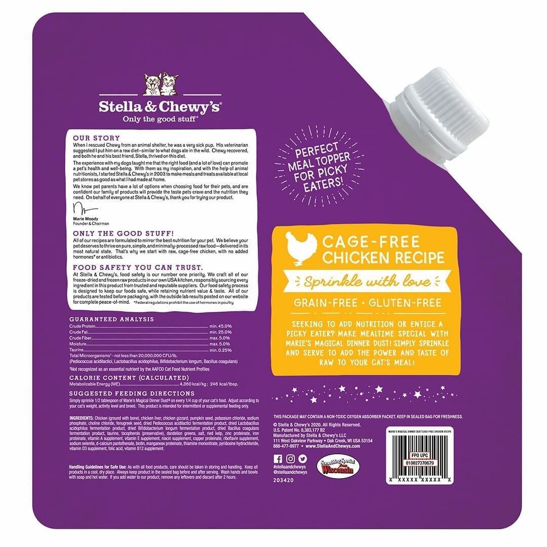Stella & Chewy's - Marie’s Magical Dinner Dust Cage-Free Chicken (Cat Food)